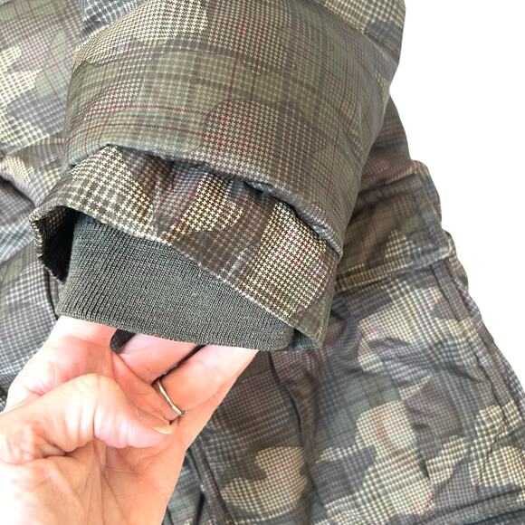 GAP Kids XXL Camo Houndstooth Sherpa-Lined Parka Jacket – Rare Y2K Style - Picture 5 of 12